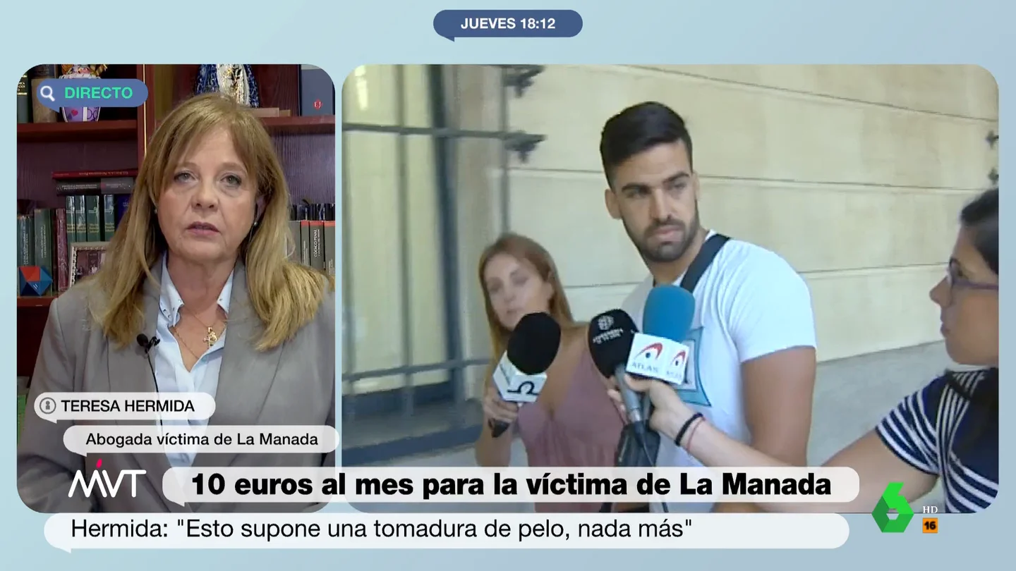 La abogada de la víctima de La Manada acusa al guardia civil de "tomarle el pelo": "A ella cualquier cosa de este tema le afecta muchísimo" La abogada de la víctima de La Manada acusa al guardia civil de "tomarle el pelo": "A ella cualquier cosa de este tema le afecta muchísimo"