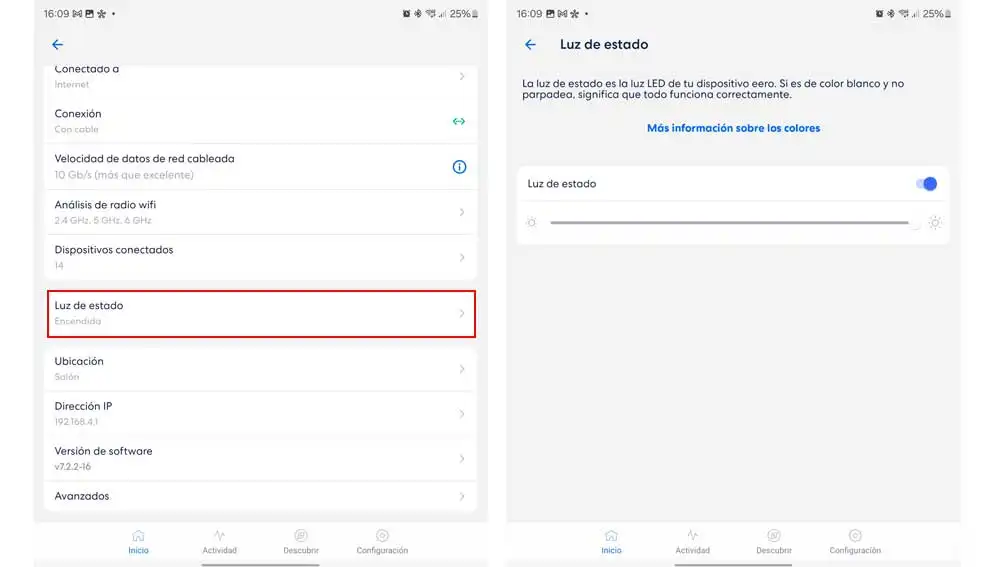 Ajustando la intensidad de la luz de tus puntos de acceso eero Ajustando la intensidad de la luz de tus puntos de acceso eero