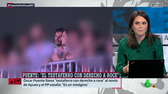 ARV La reacción de Ángela Martialay a las palabras de Puente sobre Ayuso: "Son impresentables y con tinte machista" ARV La reacción de Ángela Martialay a las palabras de Puente sobre Ayuso: "Son impresentables y con tinte machista"