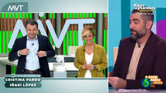 La frustración de Dani Mateo con Iñaki López La frustración de Dani Mateo con Iñaki López