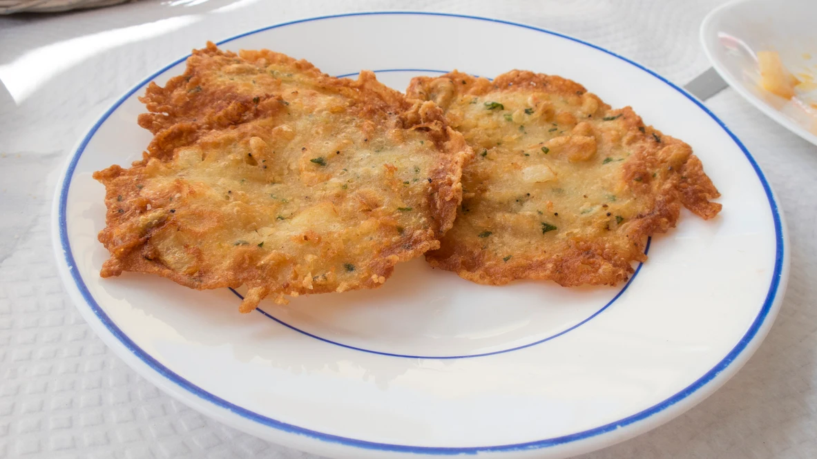 Tapa de tortita de camarones 