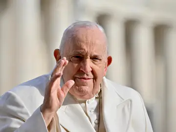 El papa Francisco en una imagen en la plaza de San Pedro el 13 de marzo de 2024