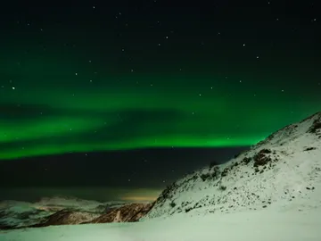 Aurora boreal en Noruega Aurora boreal en Noruega