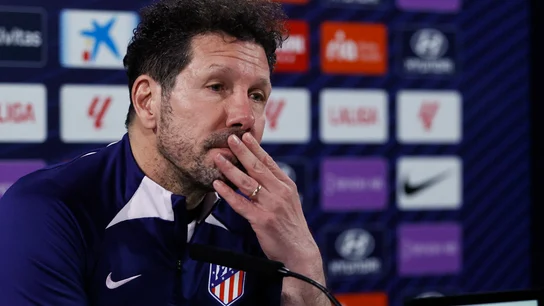 Simeone, en rueda de prensa Simeone, en rueda de prensa