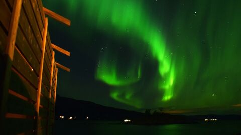 Aurora boreal en Noruega
