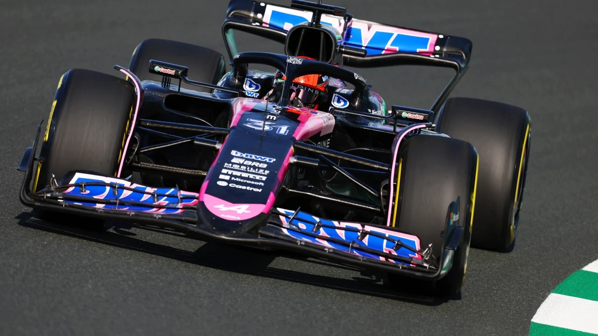 Esteban Ocon, con el Alpine