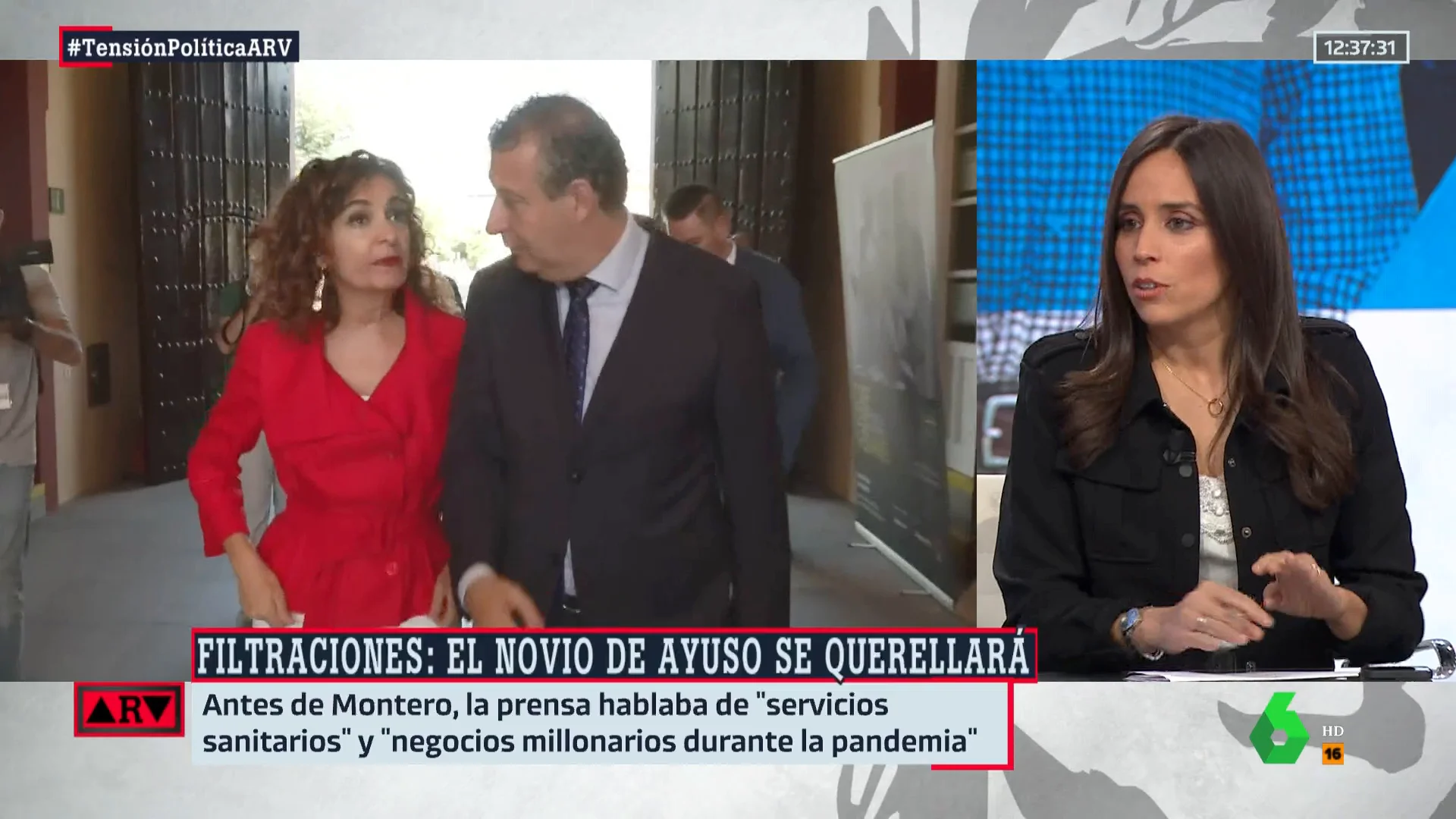 ARV La petición de Pilar Velasco a Ayuso: "Que deje de cargar contra los periodistas, que nosotros hacemos nuestro trabajo" ARV La petición de Pilar Velasco a Ayuso: "Que deje de cargar contra los periodistas, que nosotros hacemos nuestro trabajo"