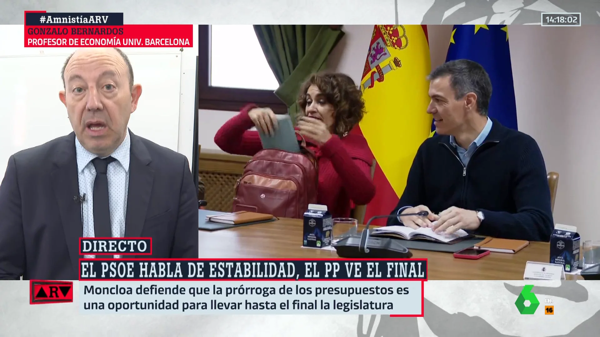 ARV ¿Cuál es realmente la importancia de que no haya Presupuestos en 2024? Bernardos responde