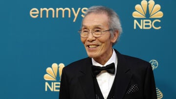 El actor Oh Yeong-su ('El juego del calamar'), durante los Premios Emmy de 2022