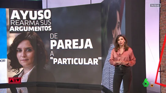 De pareja o novio a "un particular": el cambio en los argumentos y el discurso de Ayuso De pareja o novio a "un particular": el cambio en los argumentos y el discurso de Ayuso