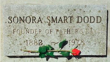 La lápida de Sonora Smart Dodd, la principal promotora del Día del Padre