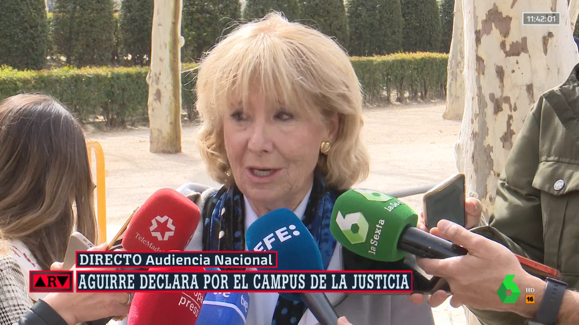 Aguirre comparece ante los medios