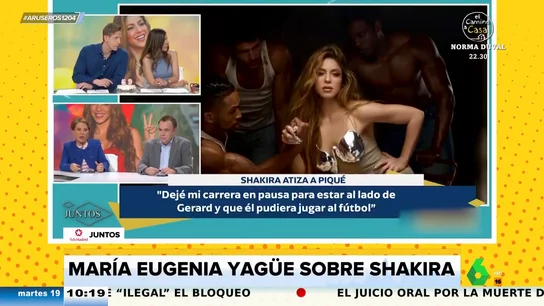 María Eguenia Yagüe, tras decir Shakira que lo dejó todo por amor a Gerard Piqué: "Tanto vivió fuera que se le olvidó pagar impuestos" María Eguenia Yagüe, tras decir Shakira que lo dejó todo por amor a Gerard Piqué: "Tanto vivió fuera que se le olvidó pagar impuestos"