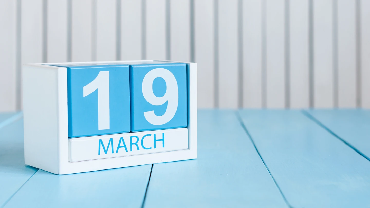 Calendario 19 de marzo Calendario 19 de marzo