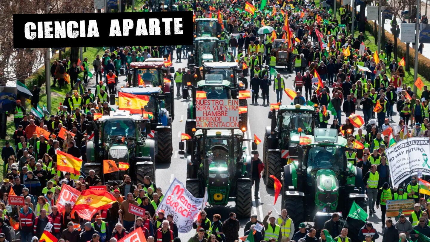 Imagen de las protestas de los agricultores 