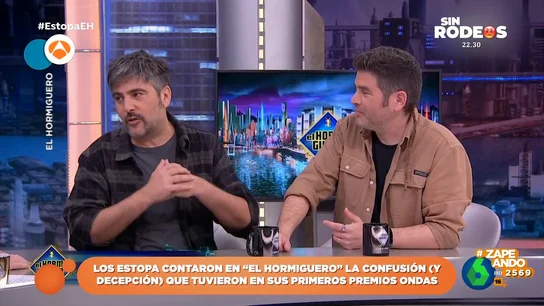 Los Estopa cuentan en 'El Hormiguero' su confusión con los Premios Ondas: "Pensábamos que nos iban a dar dos motos" Los Estopa cuentan en 'El Hormiguero' su confusión con los Premios Ondas: "Pensábamos que nos iban a dar dos motos"