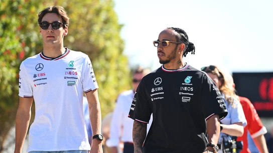 George Russell y Lewis Hamilton George Russell y Lewis Hamilton