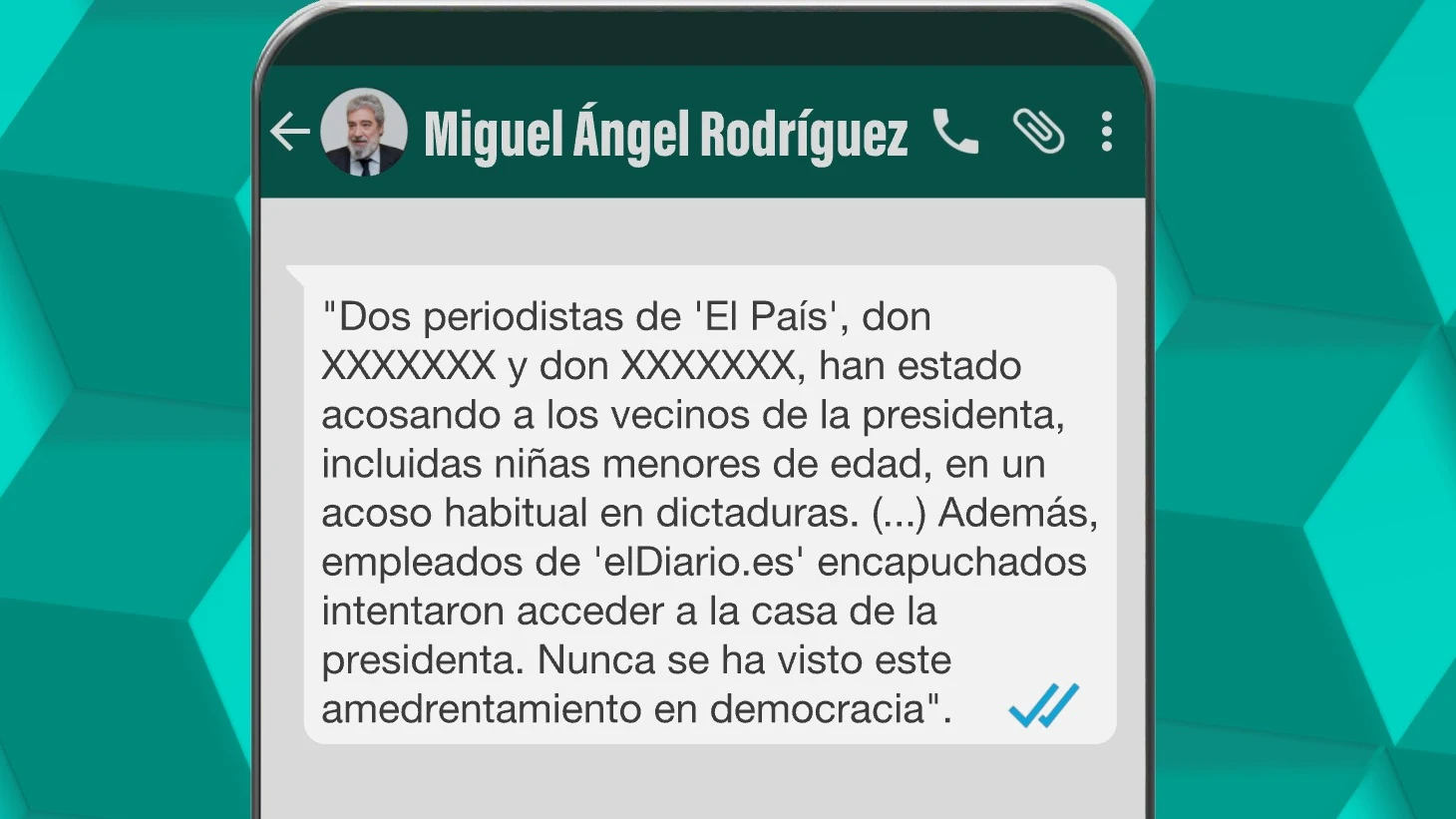 El mensaje que envió Miguel Ángel Rodríguez a varios periodistas