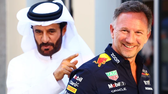 Mohammed Ben Sulayem y Christian Horner Mohammed Ben Sulayem y Christian Horner