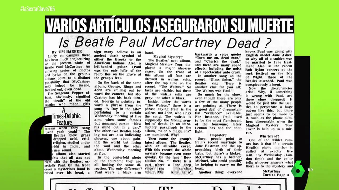Estos son los bulos que resisten al paso del tiempo y a la realidad: la muerte de Paul McCartney o la doble de Britney Spears Estos son los bulos que resisten al paso del tiempo y a la realidad: la muerte de Paul McCartney o la doble de Britney Spears