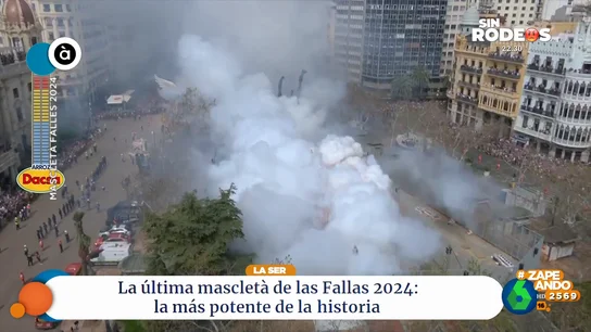 Las consecuencias de la mascletá más potente de la historia: se ‘cargan’ una unidad móvil de televisión Las consecuencias de la mascletá más potente de la historia: se ‘cargan’ una unidad móvil de televisión