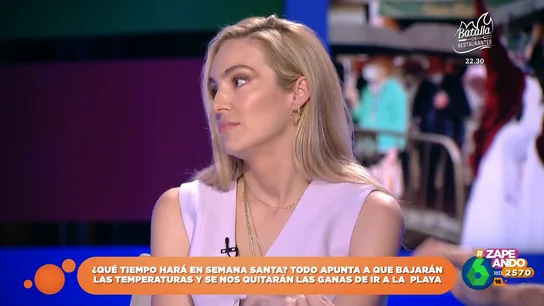 La decepción Isabel Forner ante la previsión meteorológica de Francisco Cacho para Semana Santa La decepción Isabel Forner ante la previsión meteorológica de Francisco Cacho para Semana Santa