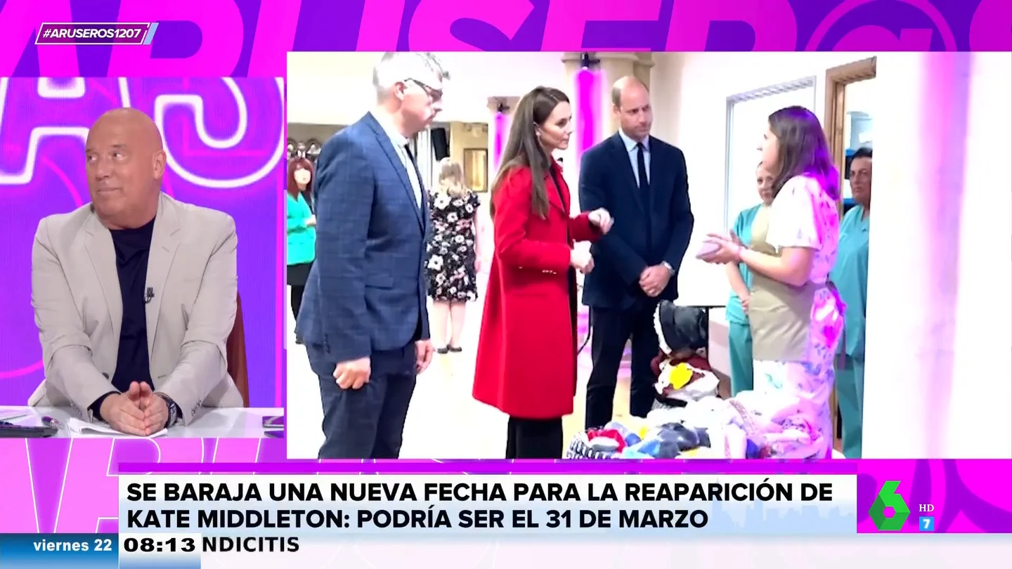 Alfonso Arús analiza la posible aparición de Kate Middleton el Domingo de Resurrección: "Podríamos hacer una quedada para avistarla" Alfonso Arús analiza la posible aparición de Kate Middleton el Domingo de Resurrección: "Podríamos hacer una quedada para avistarla"