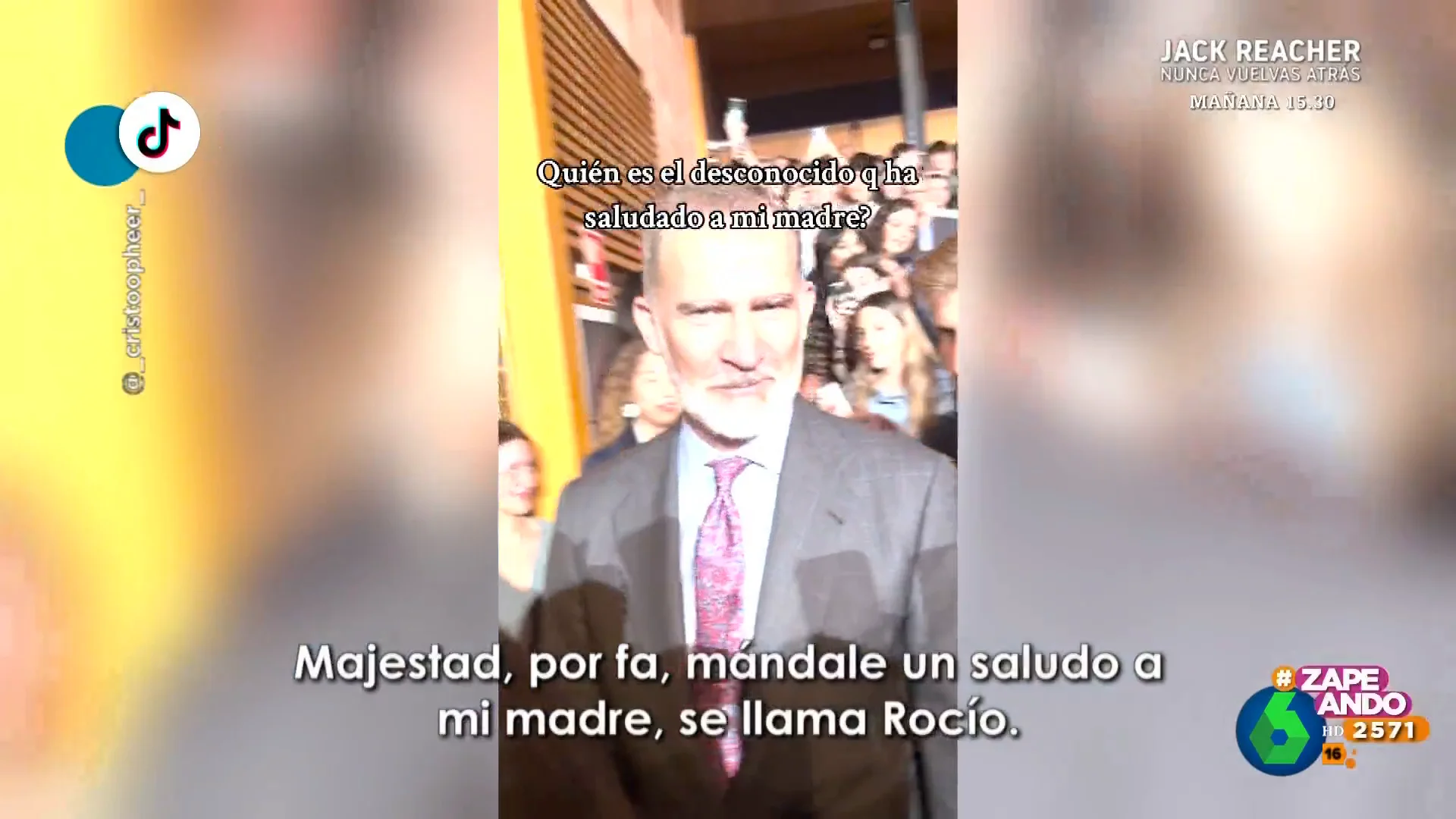 La inusual petición que le han hecho al rey Felipe VI: "Por fa, mándale un saludo a mi madre"