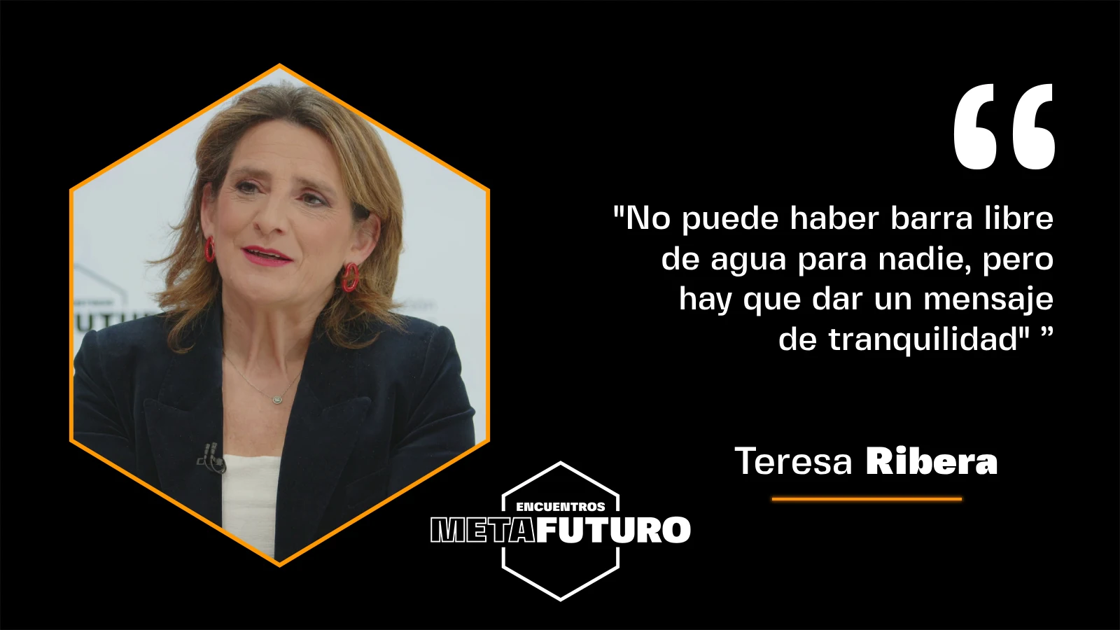 La minisitra Teresa Ribera, en Metafuturo.