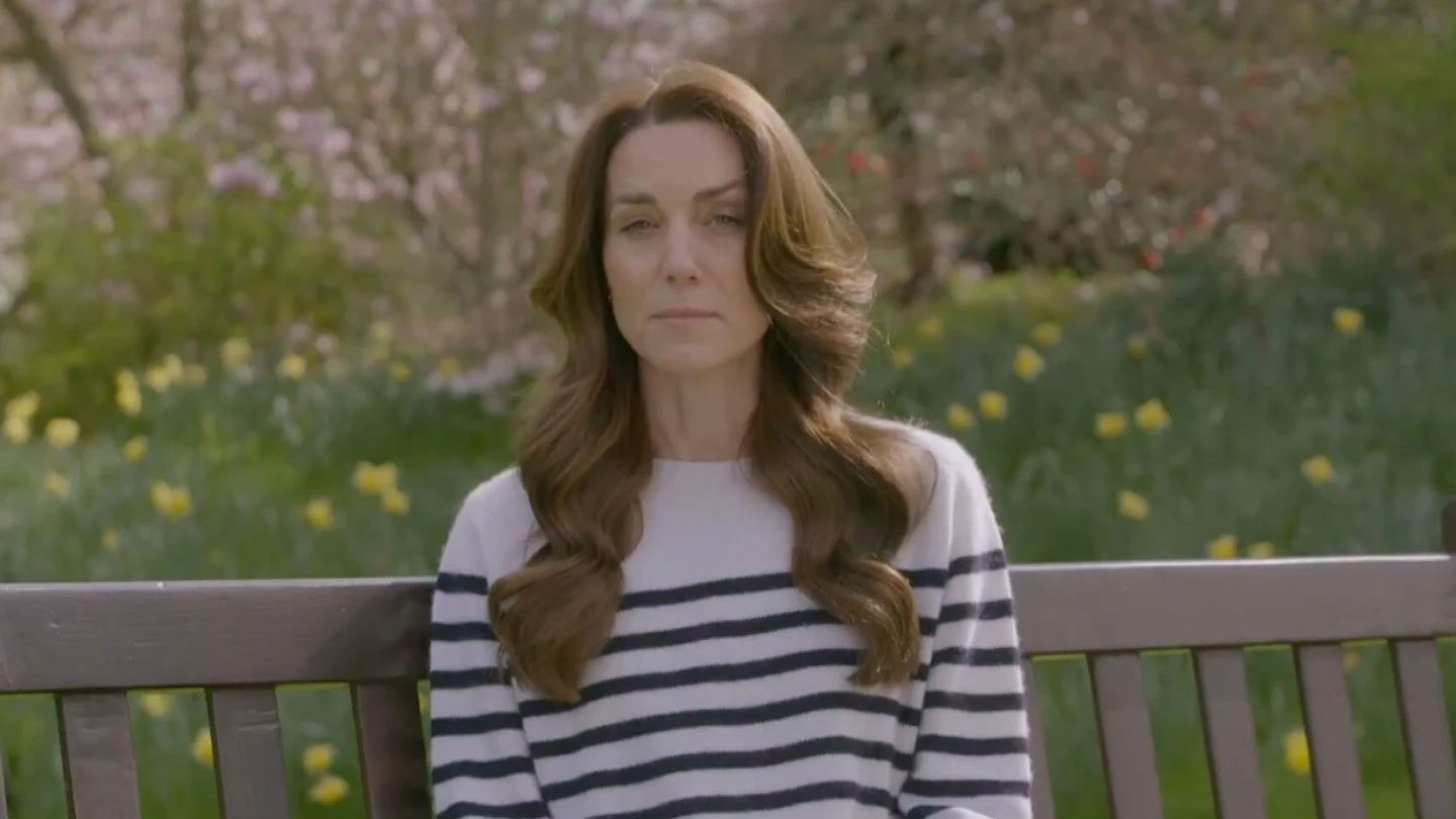 Imagen de Kate Middleton en el momento de anunciar que tiene cáncer Imagen de Kate Middleton en el momento de anunciar que tiene cáncer