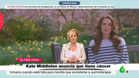 Cristina Pardo analiza el mensaje de Kate Middleton confirmando que tiene cáncer Cristina Pardo analiza el mensaje de Kate Middleton confirmando que tiene cáncer