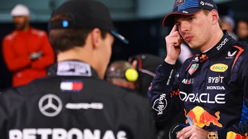Max verstappen, con George Russell