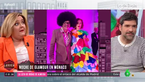 Nacho García valora el vestido de Ágatha Ruiz de la Prada en el Baile de la Rosa