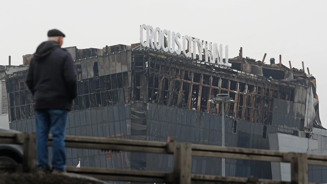 Imagen del lugar del atentado en Moscú