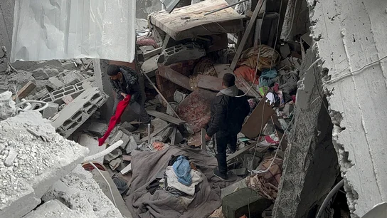 Imagen de la destrucción de Israel en Gaza Imagen de la destrucción de Israel en Gaza