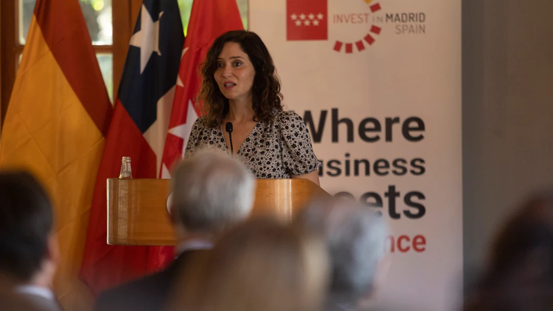 Imagen de Isabel Díaz Ayuso en Chile