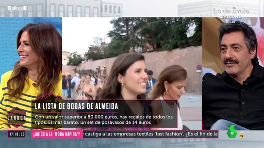 Juan del Val y Nuria Roca desvelan en qué invirtieron su lista de bodas Juan del Val y Nuria Roca desvelan en qué invirtieron su lista de bodas
