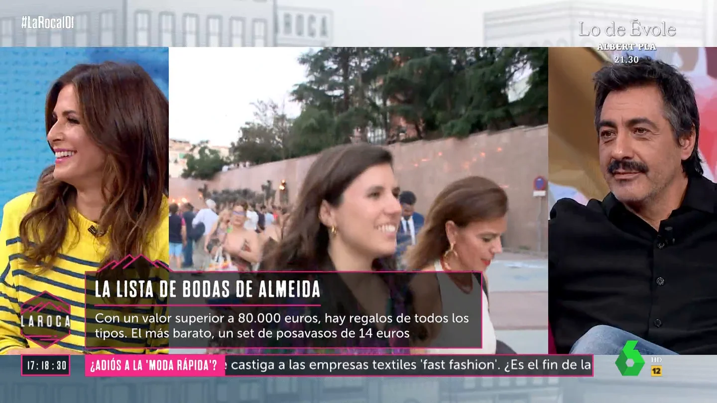 Juan del Val y Nuria Roca desvelan en qué invirtieron su lista de bodas Juan del Val y Nuria Roca desvelan en qué invirtieron su lista de bodas