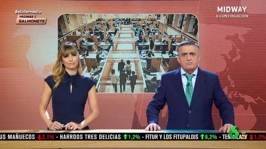 Del 'beef' con el Estado al 'stalkeo' del fisco: Wyoming 'explica' cómo será el cambio generacional de funcionarios El Intermedio recupera en este vídeo las Páginas Salmonete en las que Wyoming y Sandra Sabatés analizan el problema de envejecimiento en la Administración, donde el 22% de los funcionarios, unos 43.600, se jubilarán en cinco años.
