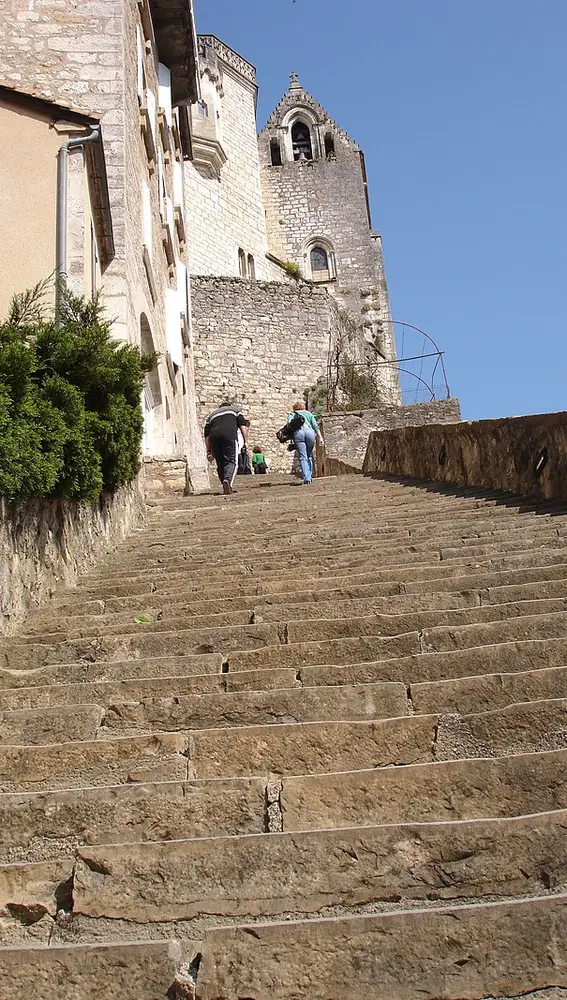 Escaleras del Santuario de Rocamadour