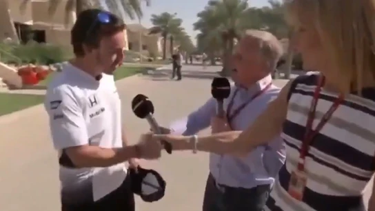 Fernando Alonso y Johnny Herbert Fernando Alonso y Johnny Herbert