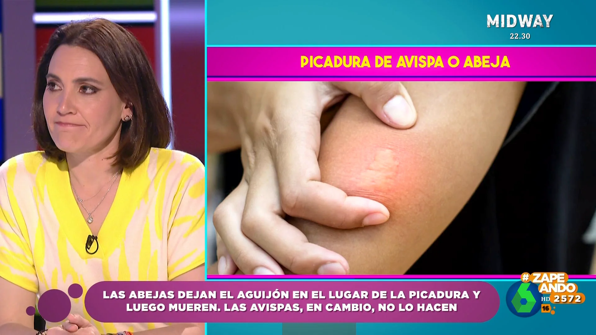 Boticaria García explica los signos de una reacción alérgica a la picadura de una avispa o una abeja