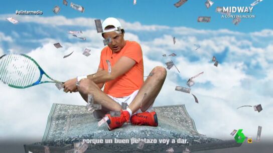 "No ver&aacute;s ning&uacute;n gay, y tendr&aacute;s diez esposas", entonaba 'Rafa Nadal', imitaci&oacute;n de Ra&uacute;l P&eacute;rez mediante, en esta canci&oacute;n que recupera El Intermedio y donde 'versionaba' el cl&aacute;sico 'Aladd&iacute;n' para analizar su pol&eacute;mico fichaje por Arabia Saud&iacute;.