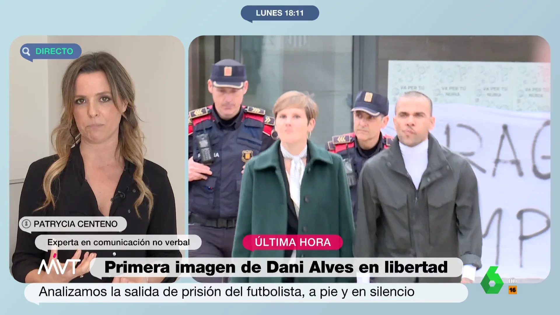 Una experta en comunicación no verbal analiza la salida de prisión de Alves: ¿qué nos dicen sus gestos y su atuendo? Una experta en comunicación no verbal analiza la salida de prisión de Alves: ¿qué nos dicen sus gestos y su atuendo?