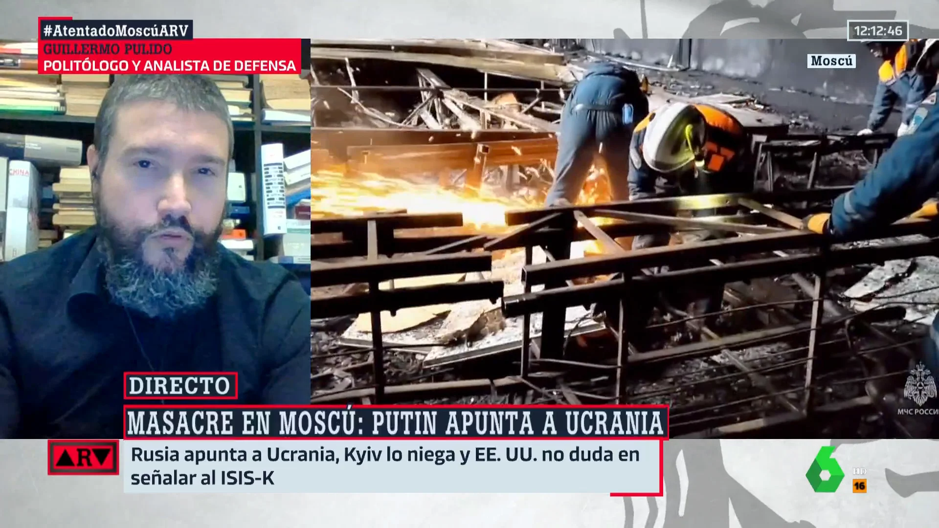 ARV-¿Qué pretende Putin al intentar responsabilizar a Ucrania del atentado en Moscú? Guillermo Pulido responde