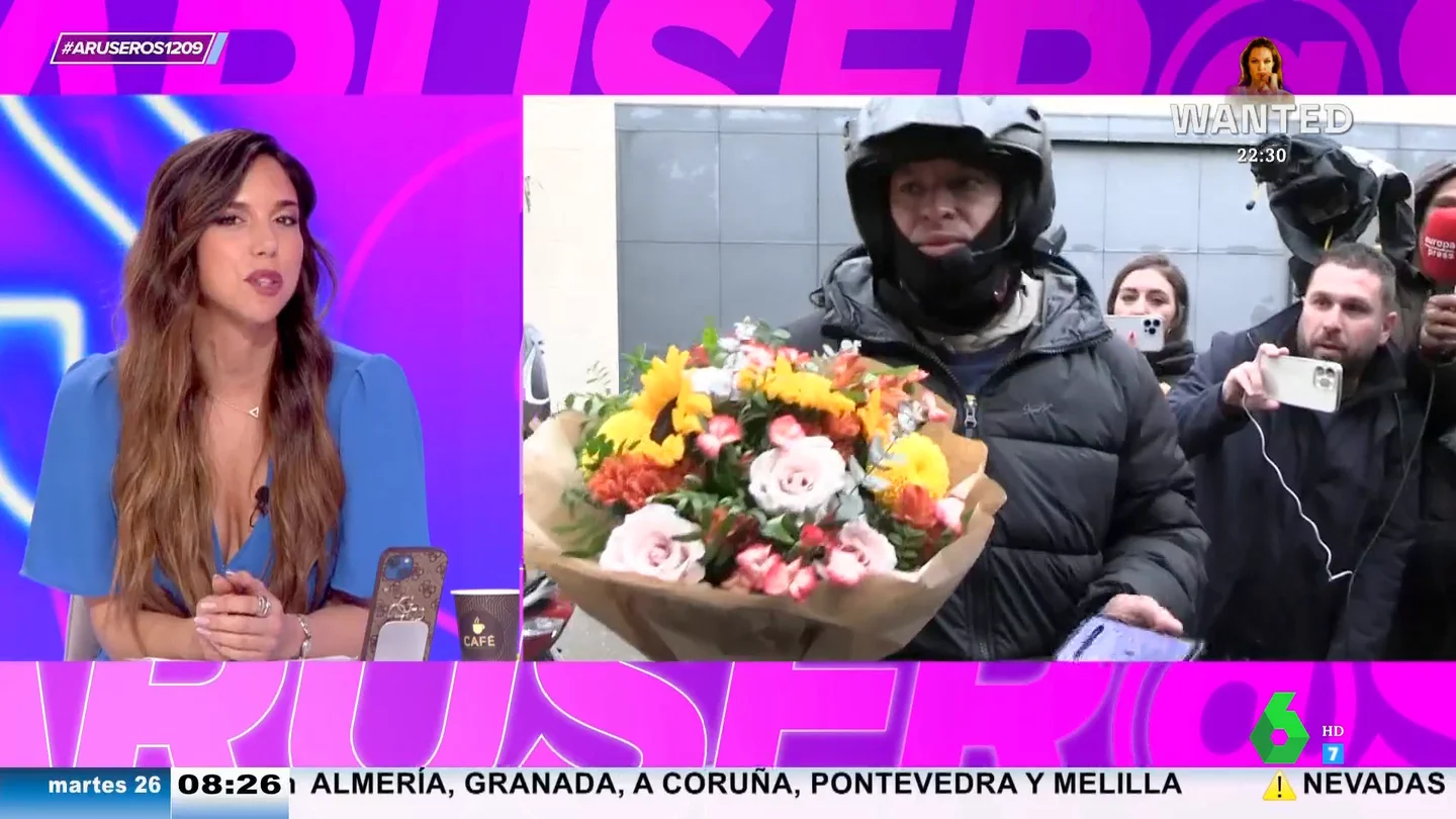 Dani Alves pide comida a domicilio tras salir de la cárcel y Joana Sanz recibe un ramo de flores en su casa Dani Alves pide comida a domicilio tras salir de la cárcel y Joana Sanz recibe un ramo de flores en su casa