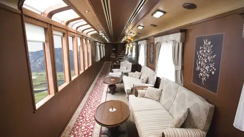 Interior del tren Transcantábrico Gran Lujo Interior del tren Transcantábrico Gran Lujo