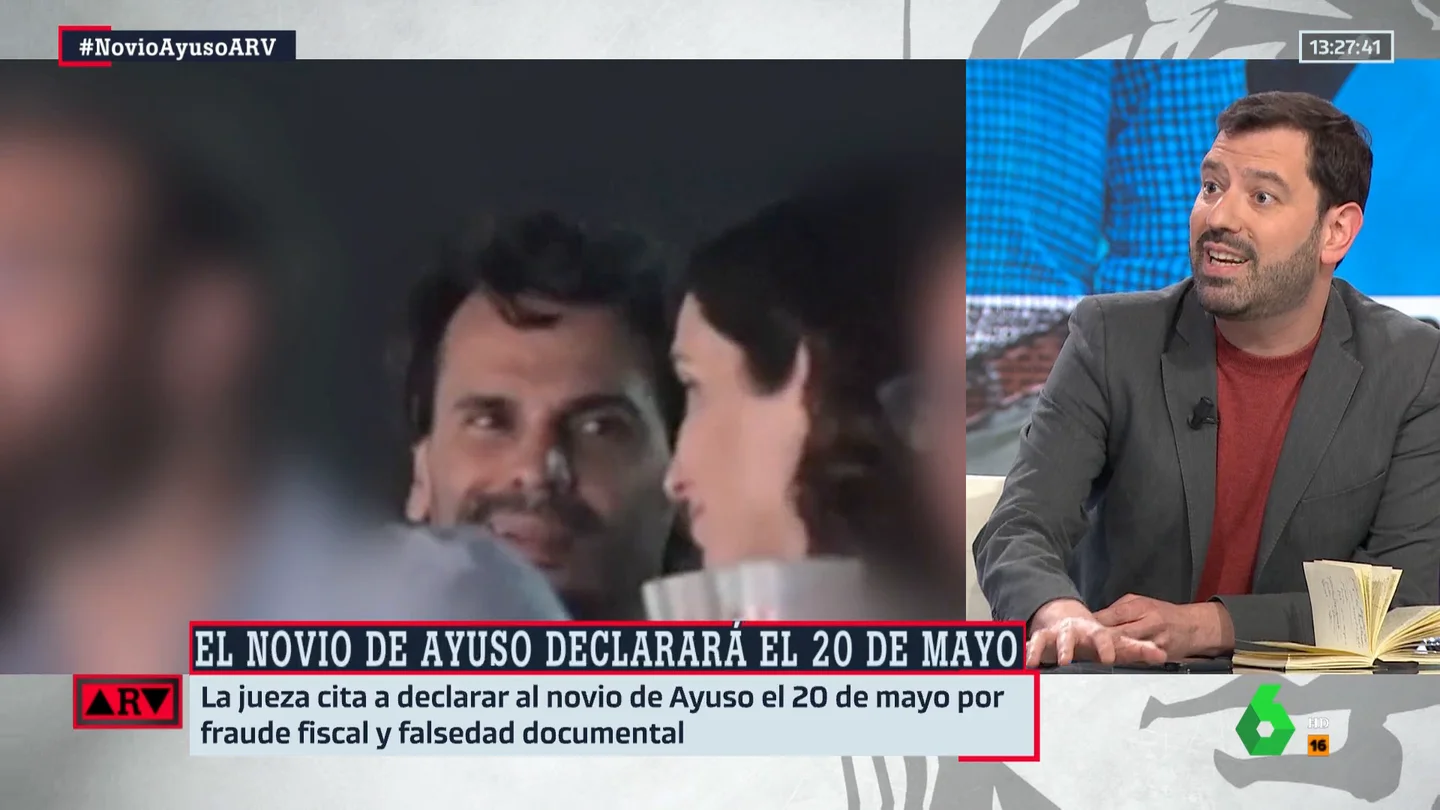 Ruiz Valdivia señala "lo que debería hacer Ayuso" tras el fraude fiscal de su pareja: "Pedir perdón y condenarlo" Ruiz Valdivia señala "lo que debería hacer Ayuso" tras el fraude fiscal de su pareja: "Pedir perdón y condenarlo"