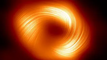 Vista polarizada del agujero negro supermasivo Sagitario A* del centro de la Vía Láctea