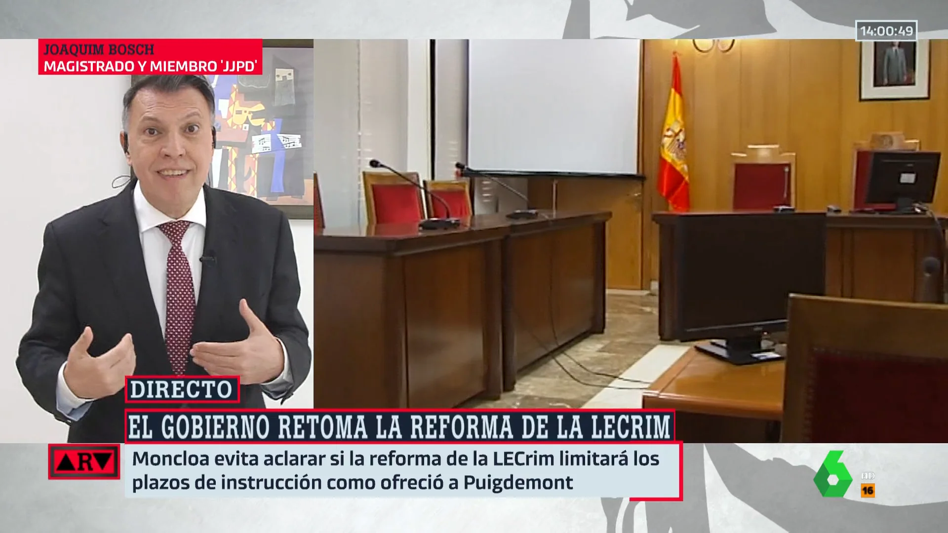 Joaquím Bosch explica por qué es "necesario" reformar la ley LeCrim